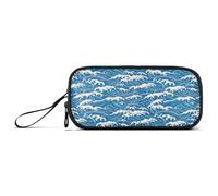 RPLIFE Blue Ocean Waves Pencil Bag, Pencil Bag Big, Pencil Pouch College