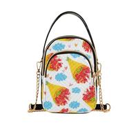 RPLIFE Bouquets Red Flowers Small Shoulder Bags Cell Phone Crossbody Bag
