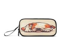 RPLIFE Bully Bulldog Sleeping Cute Cartoon Pencil Case, Fabric Pencil Pouch, Cute Pencil Case Aesthetic