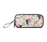 RPLIFE Butterfly Wings Pencil Bag Case, Large Pencil Case, Divided Pencil Case