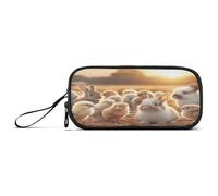 RPLIFE Chicks and Bunnies Pen Pouch Bag, Pencil Pouch Zipper, Soft Pencil Pouch