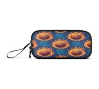 RPLIFE Cool Basketballs Blue Pencil Bag Case, Big Pencil Case, Kids Pencil Case