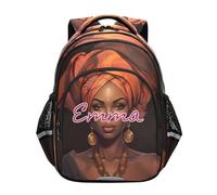 RPLIFE Custom Name South African Woman Kids Backpack for School, Backpack for Boys Elementary School, South African Woman, 17 Inch, Traditional Backpacks