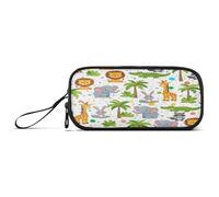 RPLIFE Cute Cartoon Animals Lions Pencil Box, Zip up Pencil Case, Large Pencil Case Pouch