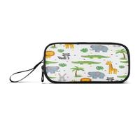 RPLIFE Cute Cartoon Animals Lions Pencil Case Pouch, Large Cloth Pencil Pouch, Pencil Case for College Student