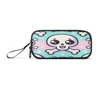 RPLIFE Cute Cartoon Jolly Roger Pencil Case, Large Capacity Pencil Case, Pencil Case for Girls
