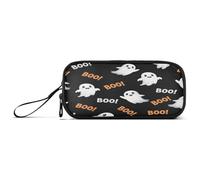 RPLIFE Cute Cartoon White Ghosts Basic Pencil Pouch, Pencil Case Big Capacity, Pencil Pouch Kindergarten