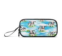 RPLIFE Cute Cows Sky Blue Pencil Case Pack, Big Pencil Case Pencil Pouches Aesthetic