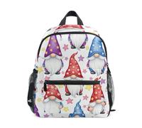 RPLIFE Cute Gnomes Colorful Stars Backpack for Toddler Girls Boys Little Kid's Backpack, Cute Gnomes Colorful Stars, M, Cool Soccer Print Backpacks