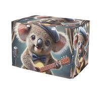 RPLIFE Cute Koala Bear Funny Dog Crate Covers Roll-up Side Panels, Crate Cover for Dog, Large