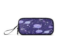 RPLIFE Cute Planets Stars Purple Pencil Pouch Pack, Zip Pouch, Pencil Pouch School