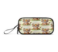 RPLIFE Cute Tigers Pencil Case Bag, Zip up Pencil Case, Preppy Pencil Pouch