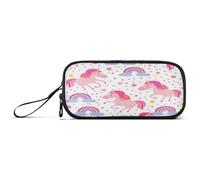 RPLIFE Cute Unicorns Pen and Pencil Pouch, Classic Pocket Pencil Case, Kawaii Pencil Pouch