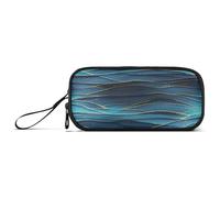 RPLIFE Deep Blue Turquoise Case for Pencils, Huge Pencil Case Personalized Pencil Box