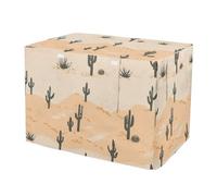 RPLIFE Desert Cacti Dog Crate Cover Roll-up Side Panels, Pet Cage Cover with Openings, Medium