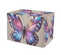 RPLIFE Diamond Butterfly Dog Crate Cover Fixed Buckle at Bottom, Pet Crate Cover with Roll-up Sides, Small