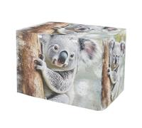 RPLIFE Dog Crate Covers Roll-up Sides, Koala Bear Hanging Animal Covers for Pet Cages, Medium