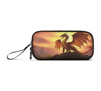 RPLIFE Dragon Hill Sunset Pencil Box Case, Zippered Pencil Pouch, Large Pencil Case