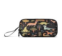 RPLIFE Flag State Texas Basic Pencil Bag, Large Pencil Cases, School Supplies Pencil Pouch, Dinosaurs and Trees, one size, Artistic Style