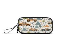 RPLIFE Flag State Texas Basic Pencil Bag, Large Pencil Cases, School Supplies Pencil Pouch, Tractors and Trees, one size, Artistic Style