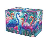RPLIFE Flamingo Colorful Tropical Dog Crate Cover Universal Size Fit, Cage Cover for Indoor Pets, Small
