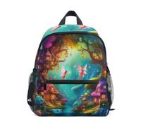 RPLIFE Flower Fairy Forest Backpack for Toddler Boys Girls, Mini Backpack, Flower Fairy Forest, S, Cool Soccer Print Backpacks
