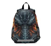 RPLIFE Giant Evil Dragon Eyes Toddler Backpack for Boys Girls, Mini Travel Book Bag Little Kid's Backpacks 3-6 Years, Medium