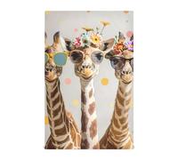 RPLIFE Giraffe Family Wearing Sunglasses Drying Towels for Dishes, 28x18 Inch Kitchen Towels Sets Decorative, Beach Tea Towels