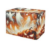 RPLIFE Halloween Specter Spooky Dog Crate Covers Universal Size Fit, Crate Cover for Dog, Medium