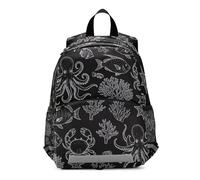 RPLIFE Kindergarten Backpack, Cute Fish Black Little Kid's Backpack
