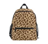 RPLIFE Leopard Spots Tan Toddler Backpack for Girls Boys, Small Backpack, Leopard Spots Tan, S, Cool Soccer Print Backpacks