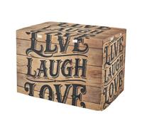 RPLIFE Live Laugh Love Print Dog Crate Covers Easy to Install (S-XL) Pet Cage Cover with Mesh Windows, X-Large