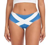 RPLIFE Mexico Flag Brief Panties, Comfort Underwear Women, Stretch Brief, Soft Underwear, Scotland Saint Andrews Cross Flag, XL