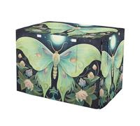 RPLIFE Moon Moth Floral Dog Crate Covers Roll-up Sides, Pet Crate Cover with Roll-up Sides, Small