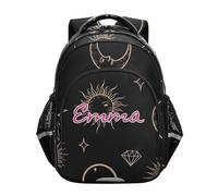 RPLIFE Personalized Backpack for School Boys Girls, Custom Celestial Suns Kids Backpack Girls Elementary School, Celestial Suns, 17 Inch, Traditional Backpacks