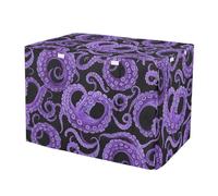 RPLIFE Purple Octopus Tentacles Dog Crate Covers Mesh Window Panels, Crate Cover for Dog, X-Large