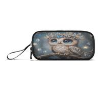 RPLIFE Rose Two Dragons Wrapped Around Basic Pencil Case, Fabric Pencil Pouch, Trendy Pencil Pouch, Cute Owl, one size, Artistic Style