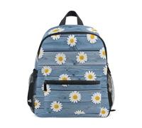RPLIFE Rustic White Daisy Toddler Backpack for Girls Boys, Mini Backpack, Rustic White Daisy, M, Cool Soccer Print Backpacks