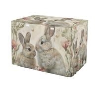 RPLIFE Spring Bunnies Easter Rabbit Dog Crate Cover Wind-Resistant, S-XL UV-Resistant Cage Cover for Puppies Training, Large