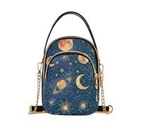 RPLIFE Stars Moons Planets Blue Shoulder Bags for Women Womens Shoulder Handbags
