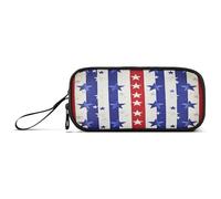 RPLIFE Stars Us Flag Striped Pencil Bag, Zipper Pencil Bag, Cute Pencil Case