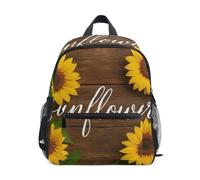 RPLIFE Sunflower Rustic Toddler Backpack for Boys Girls Backpack, Sunflower Rustic, S, Cool Soccer Print Backpacks
