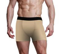 RPLIFE Tan Mens Boxer Brief, Breathable Boxer Briefs, Stretch Boxer Brief, Boxer Briefs for Big Men, Tan, L