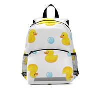 RPLIFE Toddler Backpack for Girls Boys, Cute Ducks White Kids Backpack | with Leash, for 3-6 Years