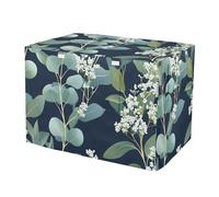 RPLIFE Trendy Eucalyptus Green Dog Crate Cover Washable, S-XL Water-Resistant Cage Cover for Indoor Pets, Medium