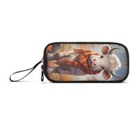 RPLIFE Various Koi Fishes Dark Pencil Pounch, Big Pencil Cases, School Supplies for College Students, Young Cow Autumn, one size, Artistic Style