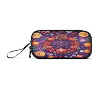RPLIFE Vibrant Art London's Pen and Pencil Pouch, Zip Pencil Case, Pencil Case for School, Colorful Christmas Themed, one size, Artistic Style