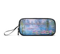 RPLIFE Water Lilies and Willows by Claude Monet Pencil Cases, Medium Pencil Case, Pencil Case with Pockets