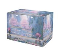 RPLIFE Water Lily Pond by Claude Monet Dog Crate Covers Fixed Buckle at Bottom, Covers for Pet Crates, Large