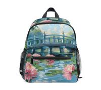RPLIFE Water Lily Toddler Backpack for Boys Girls Little Kid's Backpack, Water Lily, M, Cool Soccer Print Backpacks